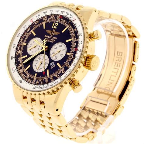 breitling gold band